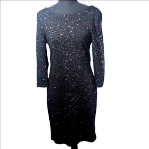 Studio Y Elegant Black Glitter Dress